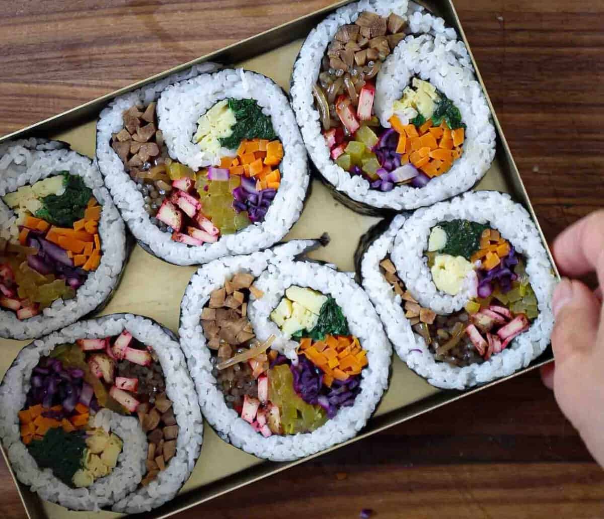 How To Make Stunning Korean Kimbap Recipes The Korean Vegan