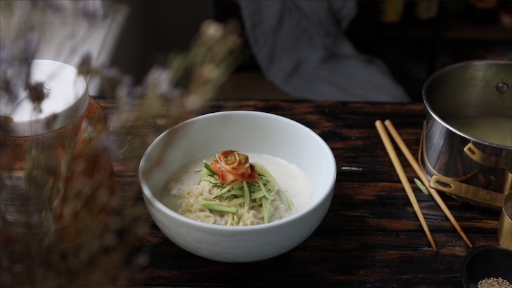 Healthy Ramen Noodles in a bowl.