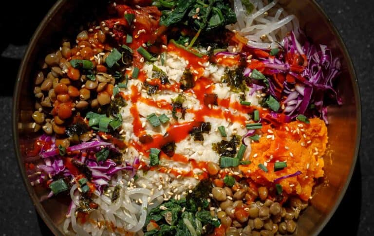 Hero Shot of savory oatmeal recipe