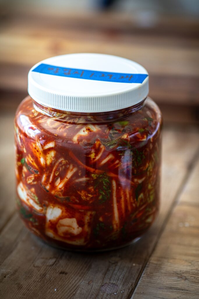 Mason Jar of Kimchi