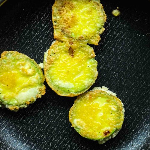 flipped-zucchini-fritters-in-pan-