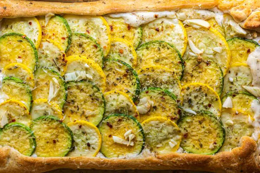 30-Minute Easy Cream Cheese Zucchini Tart (Vegan). - The Korean Vegan