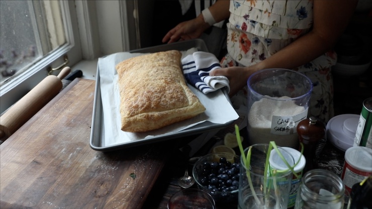 The fully baked puff pastry for my Berry Galette