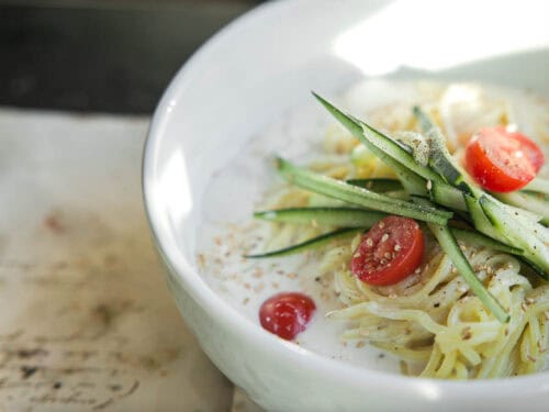 Easy And Authentic Cold Kong Guksu Recipe (Vegan). - The Korean Vegan