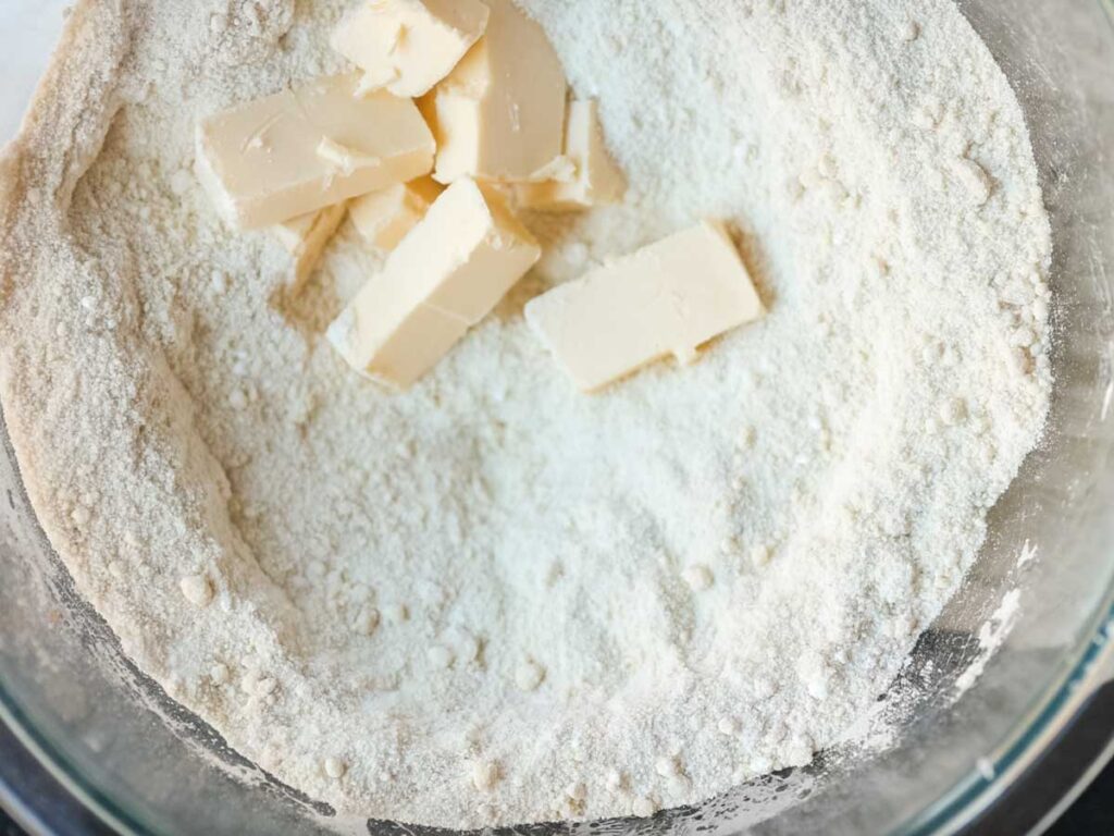 cold-vegan-butter-added-to-flour-blend