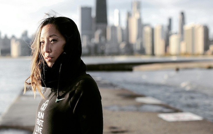 Joanne on the Chicago Lakefront.