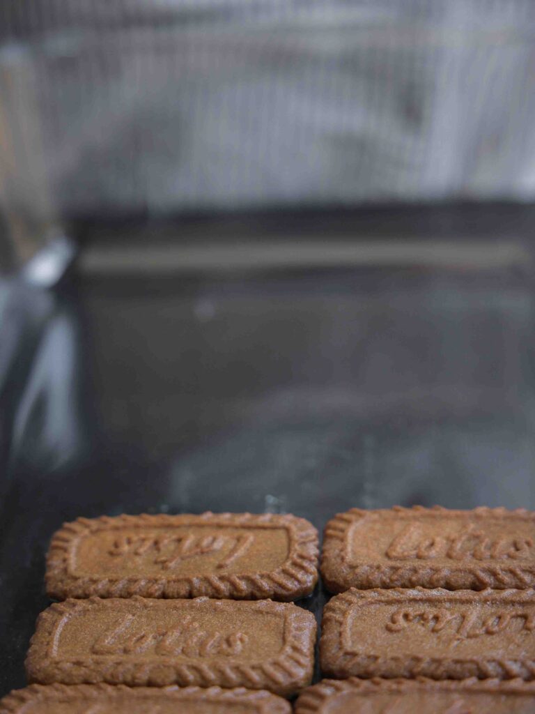 first-layer-of-biscoff-cookies-on-tray