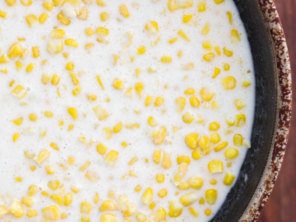 milk and corn