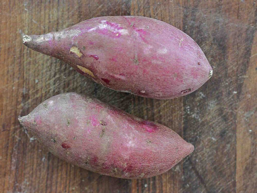 two korean sweet potatoes