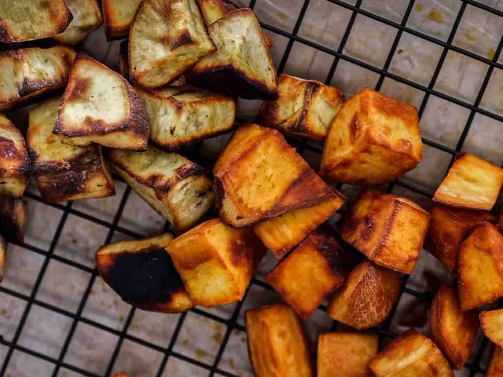 cooked korean sweet potatoes