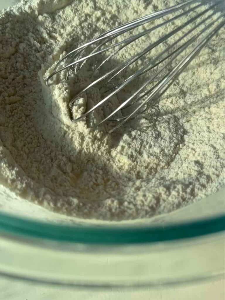 whisking dry ingredients